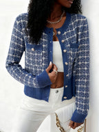 Women’s Textured Button-Front Cardigan