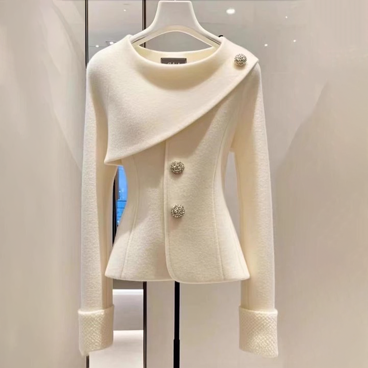 Women’s Asymmetric Peplum Jacket