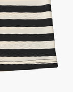 Men's Classic Breton Striped Polo Shirt with Contrast Collar and Textured Knit Finish