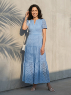 Women's Broderie Maxi Dress