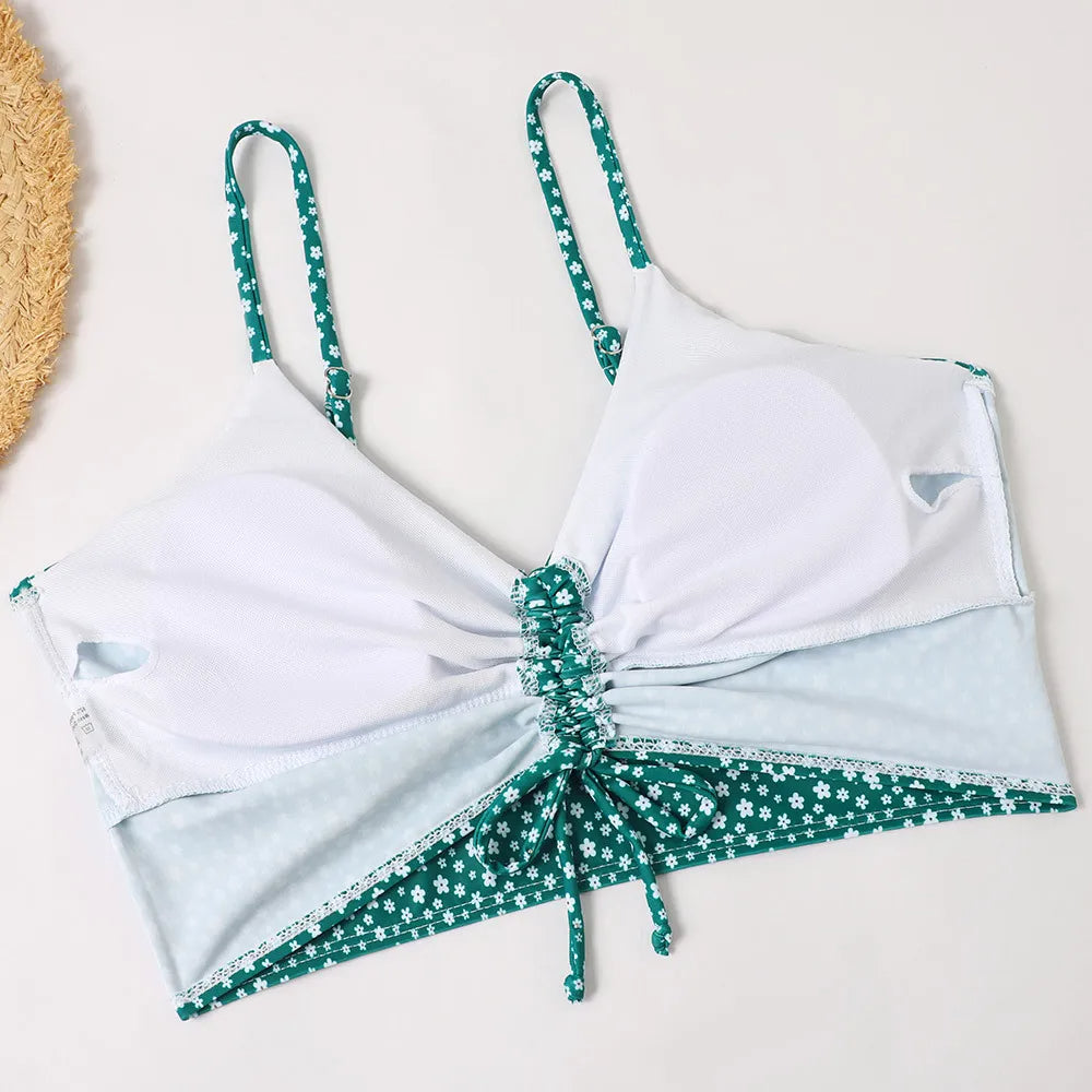 Trendy Dames Tankini Set met Print en Flatterende Pasvorm