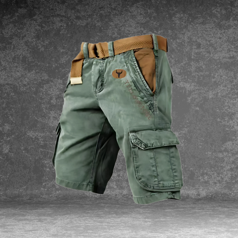 Men's Cargo Shorts with Utility Pockets and Relaxed Outdoor Fit