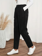 Women’s High-Waisted Straight-Leg Trousers