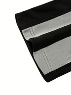 Herren-Sweathose mit Kontrastpaspeln und weitem Bein