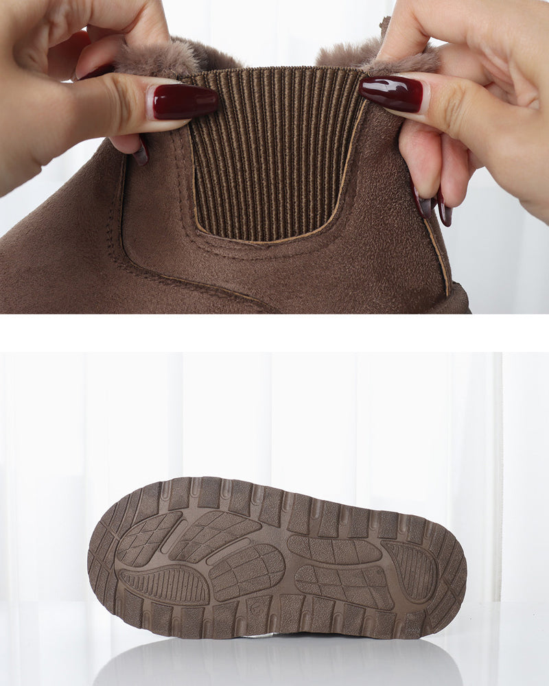 Women’s Faux Fur Lined Platform Chelsea Boots