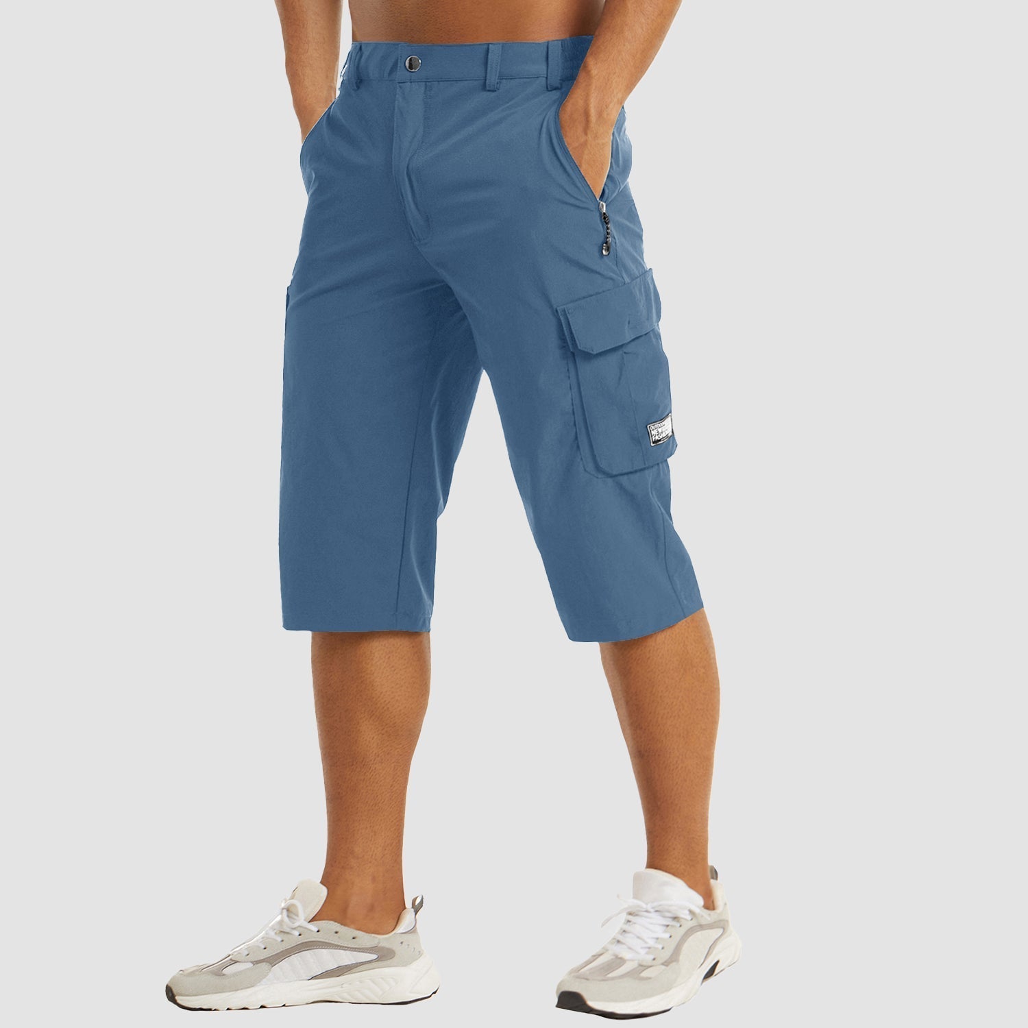 Men’s Quick-Dry Cargo Shorts with Multi-Pocket Outdoor Design