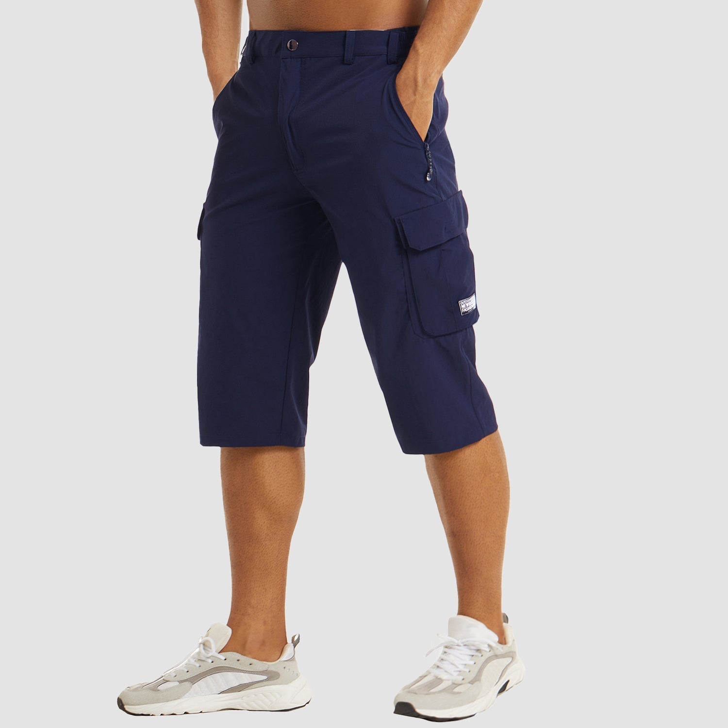 Men’s Quick-Dry Cargo Shorts with Multi-Pocket Outdoor Design