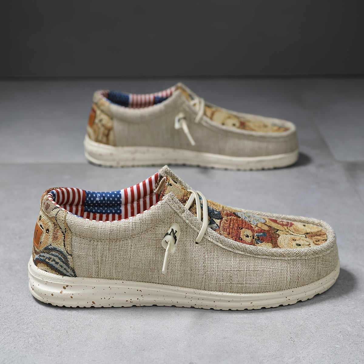 Men's Woven Lace-Up Casual Shoes