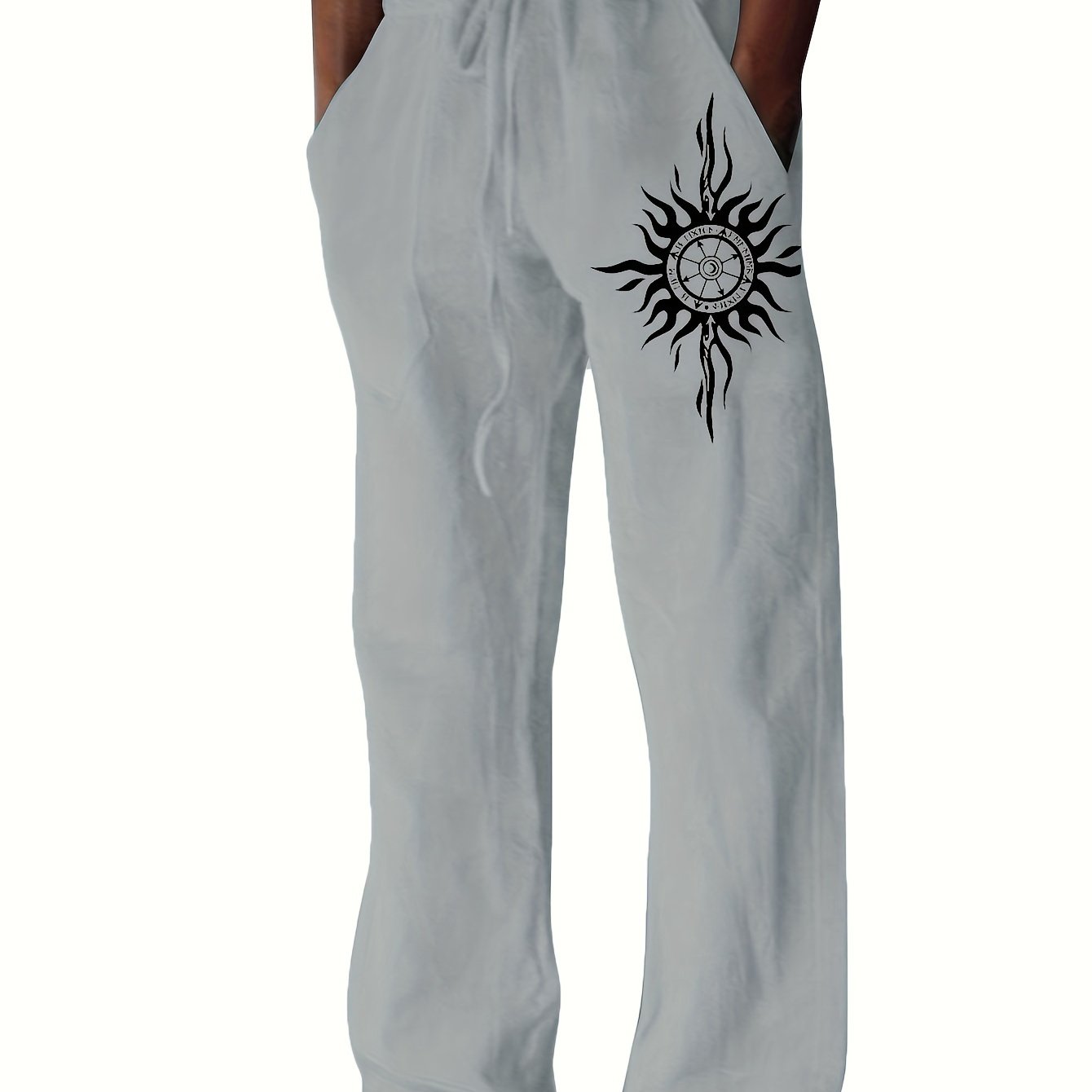 Herren-Relaxhose mit Grafik und Kordelzug