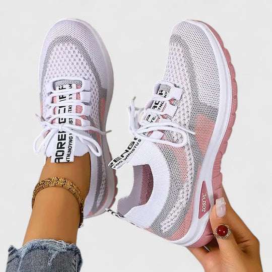 Women's Breathable Mesh Lace-Up Sneakers