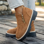 Women’s Side Zip Platform Ankle Boots