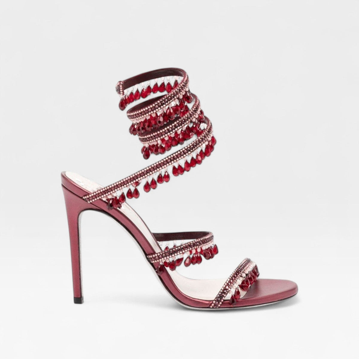 Sandales stilettos pour femme ornées et à brides croisées