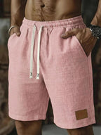 Men's Textured Drawstring Lounge Shorts