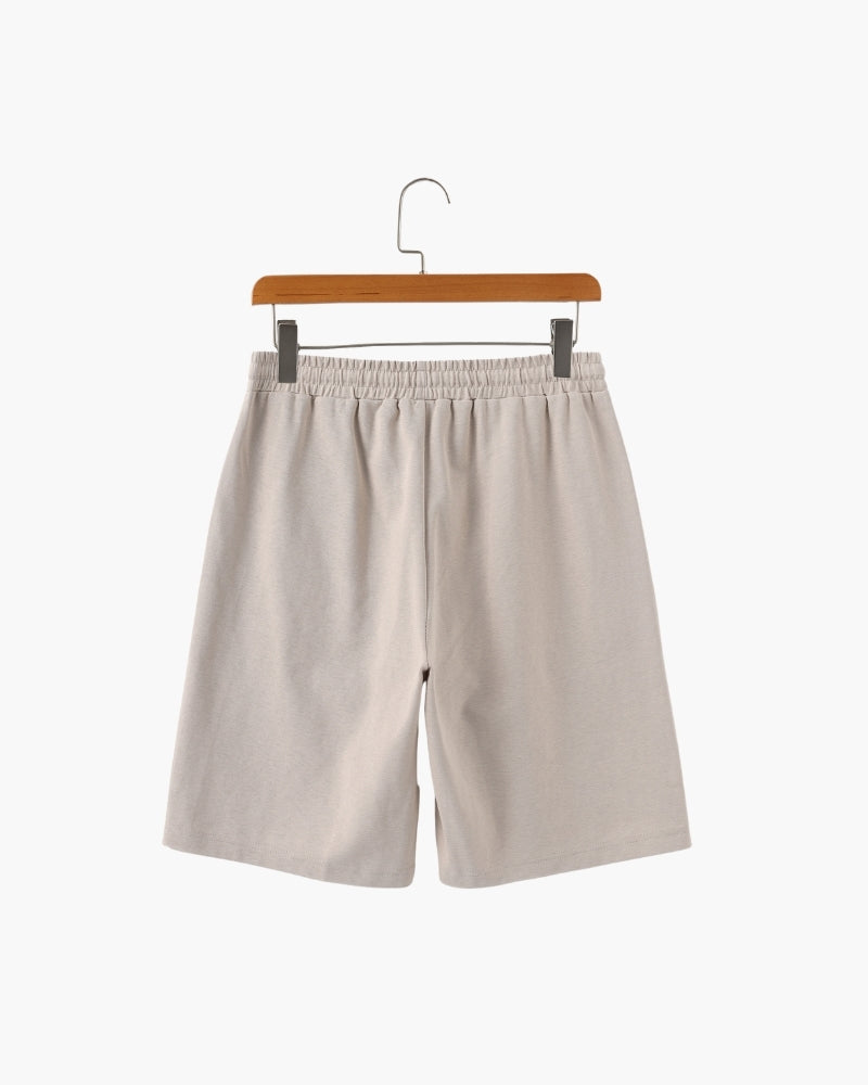 Men's Essential Drawstring Shorts with Elastic Waist and Relaxed Everyday Comfort Fit
