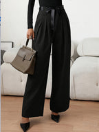 Women’s High Waist Pleated Wide Leg Pants