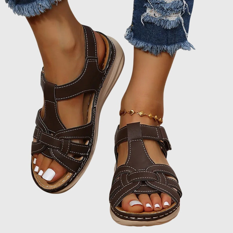 Damen Freizeit-Sandalen mit Kreuzriemen