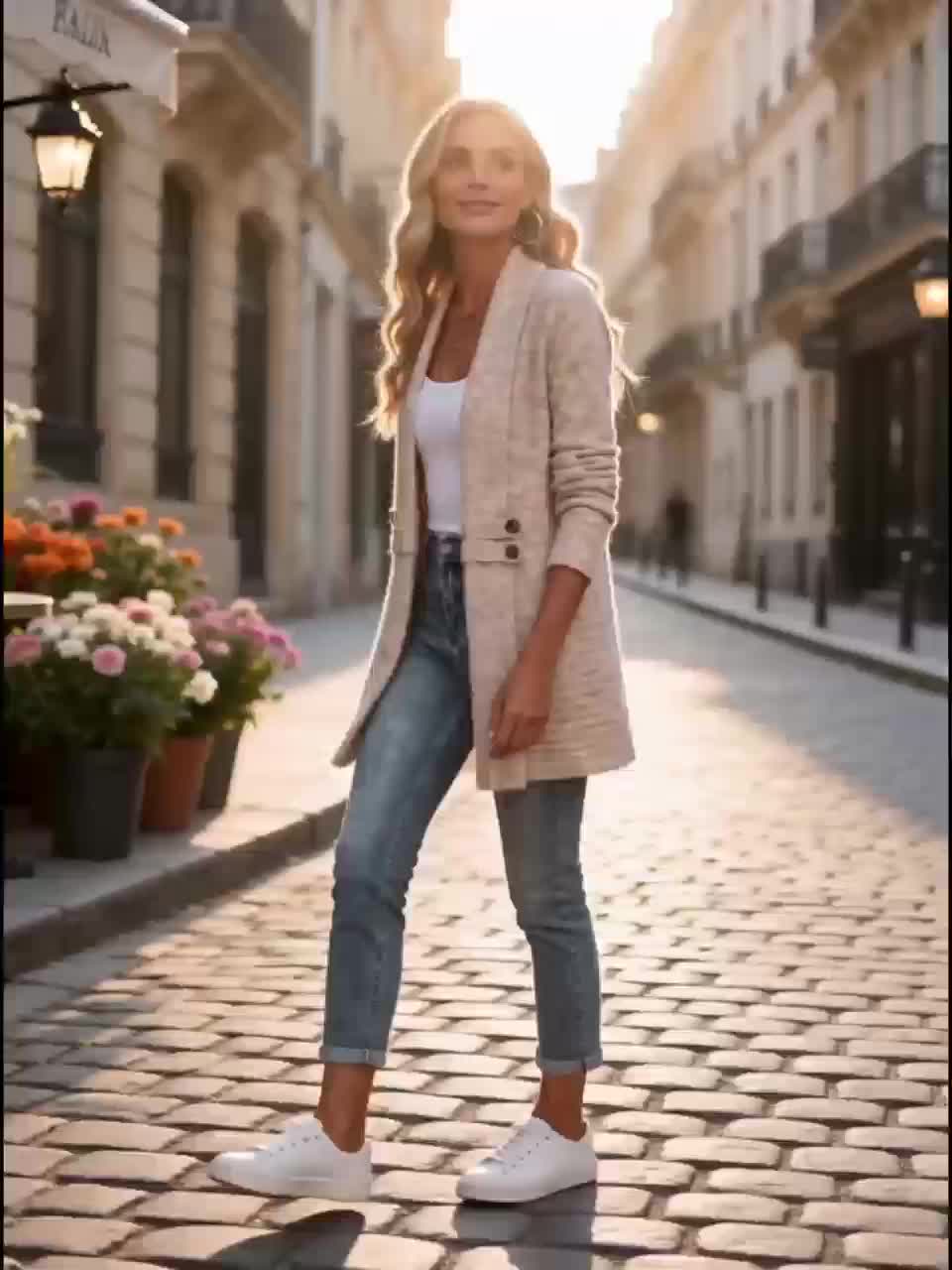 Women's Open Front Shawl Collar Knit Cardigan Sweater