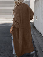 Women’s Longline Open-Front Knit Cardigan