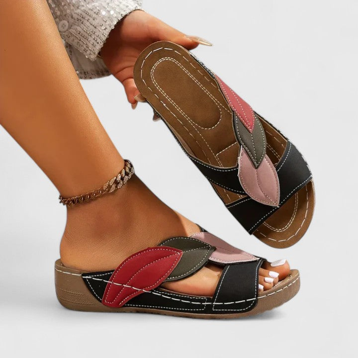 Women's Leaf Strap Comfort Sandals