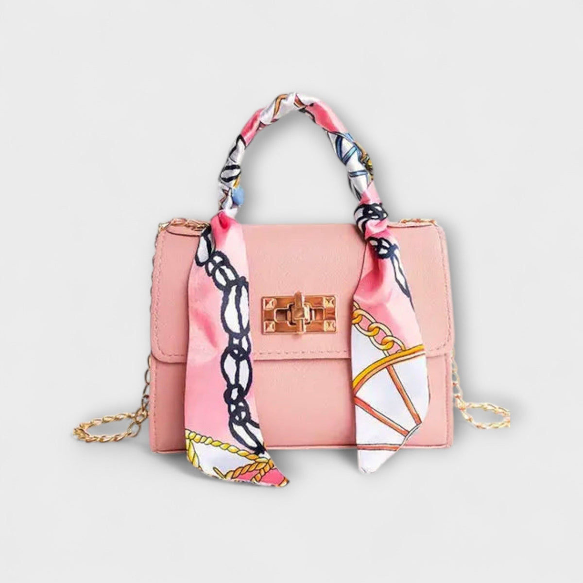 Sac bandoulière pour femme avec poignée foulard