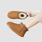 Bottines pour femme doublées en fausse fourrure