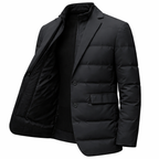 Herren-Steppblazer mit fallendem Revers