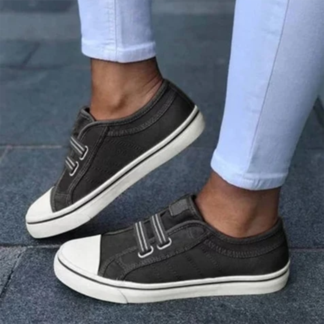 Afslappede sneakers til kvinder med dobbelt spænde