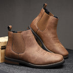 Men's Chelsea Boots with Elastic Side Panels