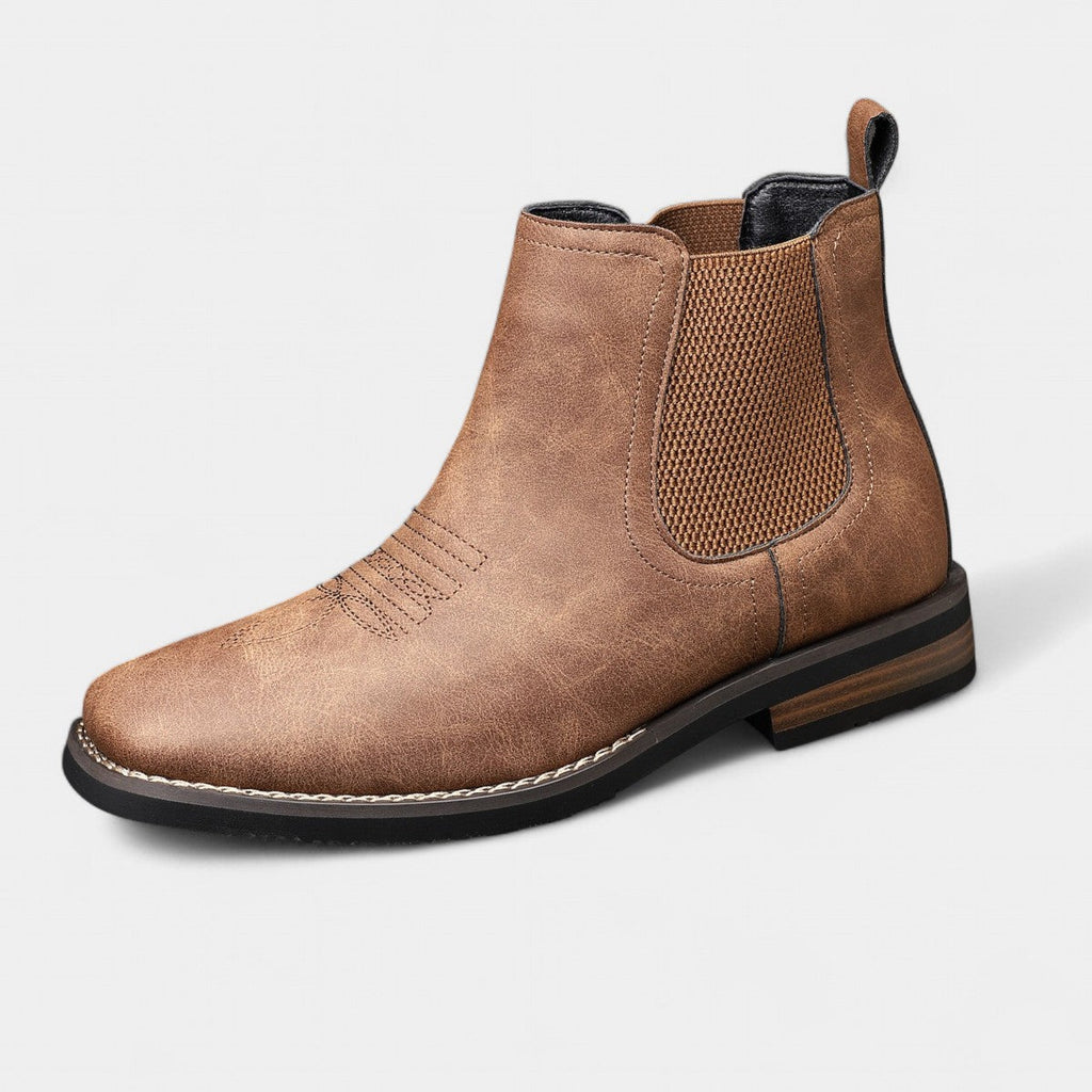 Men's Chelsea Boots with Elastic Side Panels