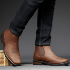 Men's Chelsea Boots with Elastic Side Panels