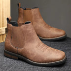 Men's Chelsea Boots with Elastic Side Panels