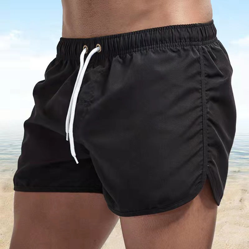 Men's Quick-Drying Swim Shorts with Drawstring Waist for Summer