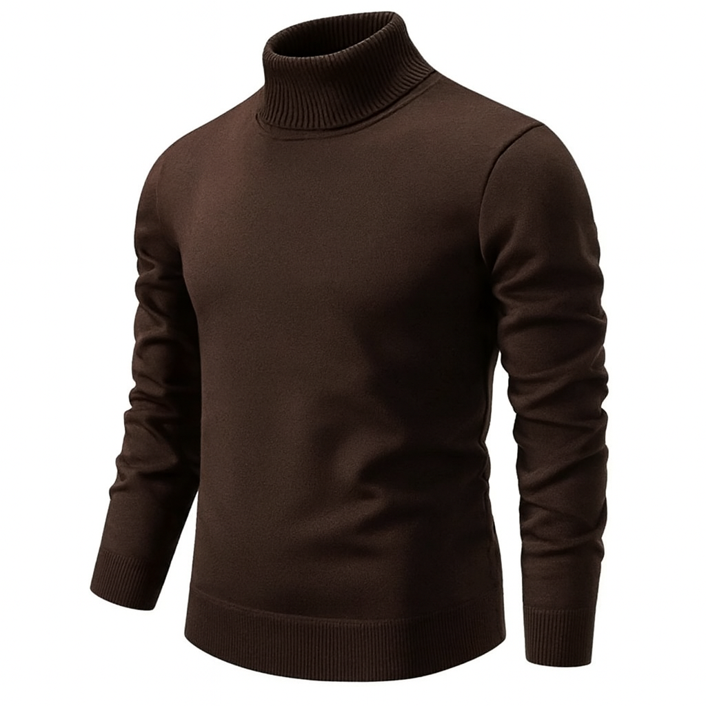 Klassischer Herren-Rollkragenpullover