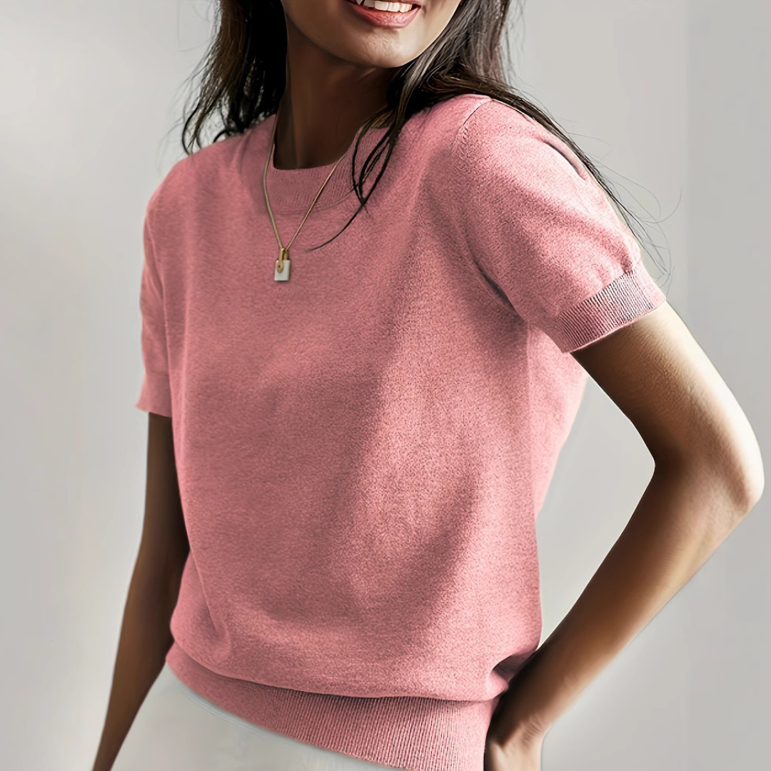 Pull-over classique en maille pour femme