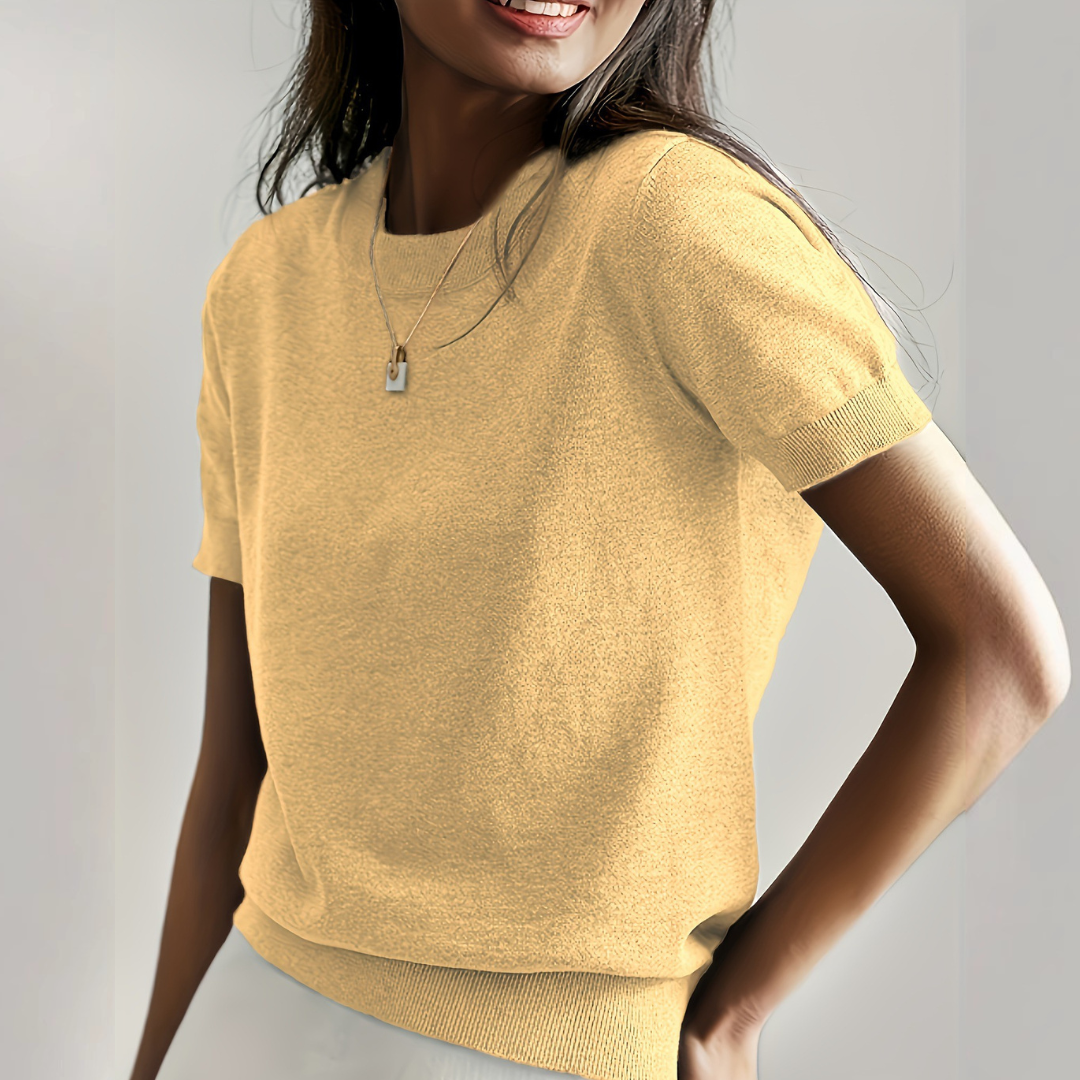 Pull-over classique en maille pour femme