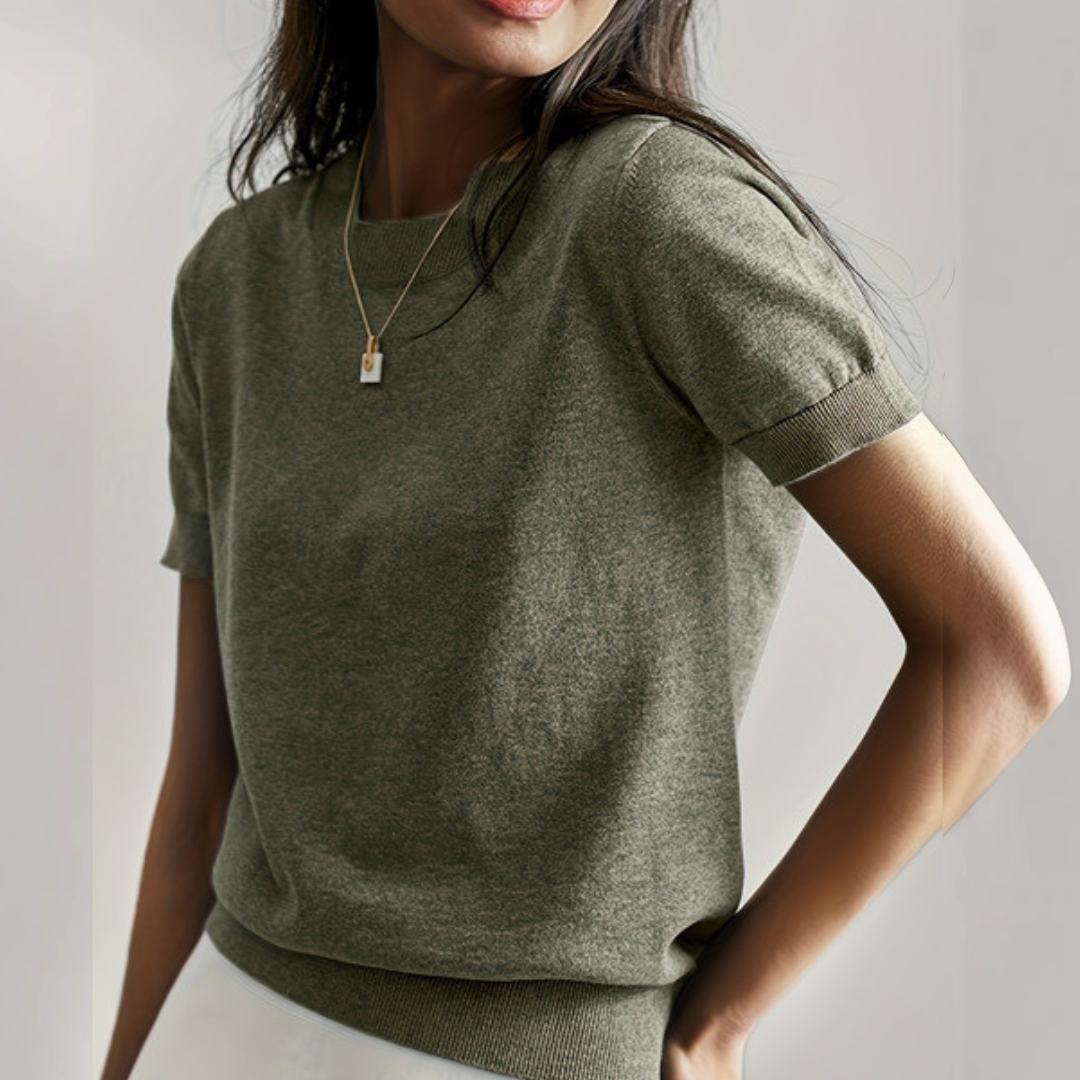 Pull-over classique en maille pour femme