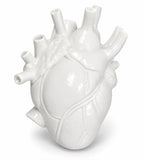 Vaso portafiori a forma di cuore anatomico