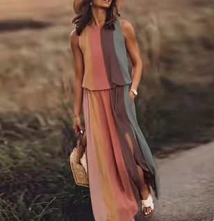 Women Printed Summer Dress with Flowing Fit and Lightweight Comfortable Design