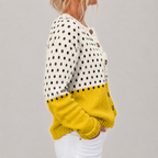 Damen-Cardigan mit Polka-Dots