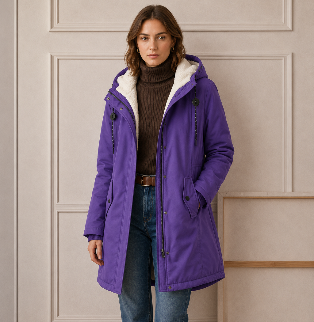 Women’s Fleece Lined Hooded Coat