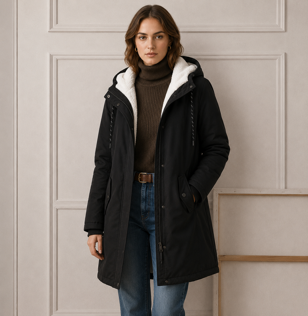Women’s Fleece Lined Hooded Coat