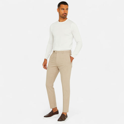 Herren-Ledermokassins mit Doppelriemen und erhöhter Sohle für smarten Casual-Look