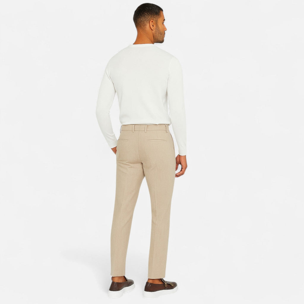Herren-Ledermokassins mit Doppelriemen und erhöhter Sohle für smarten Casual-Look