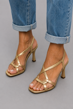 Women’s Strappy Knot High Heel Sandals