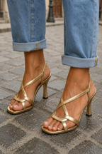 Women’s Strappy Knot High Heel Sandals