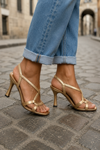 Women’s Strappy Knot High Heel Sandals