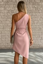 Harlie | Ein-Schulter Wickelkleid