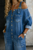Women's Wide Leg Utility Jumpsuit