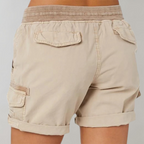 Damcargo shorts med dragsko i midjan