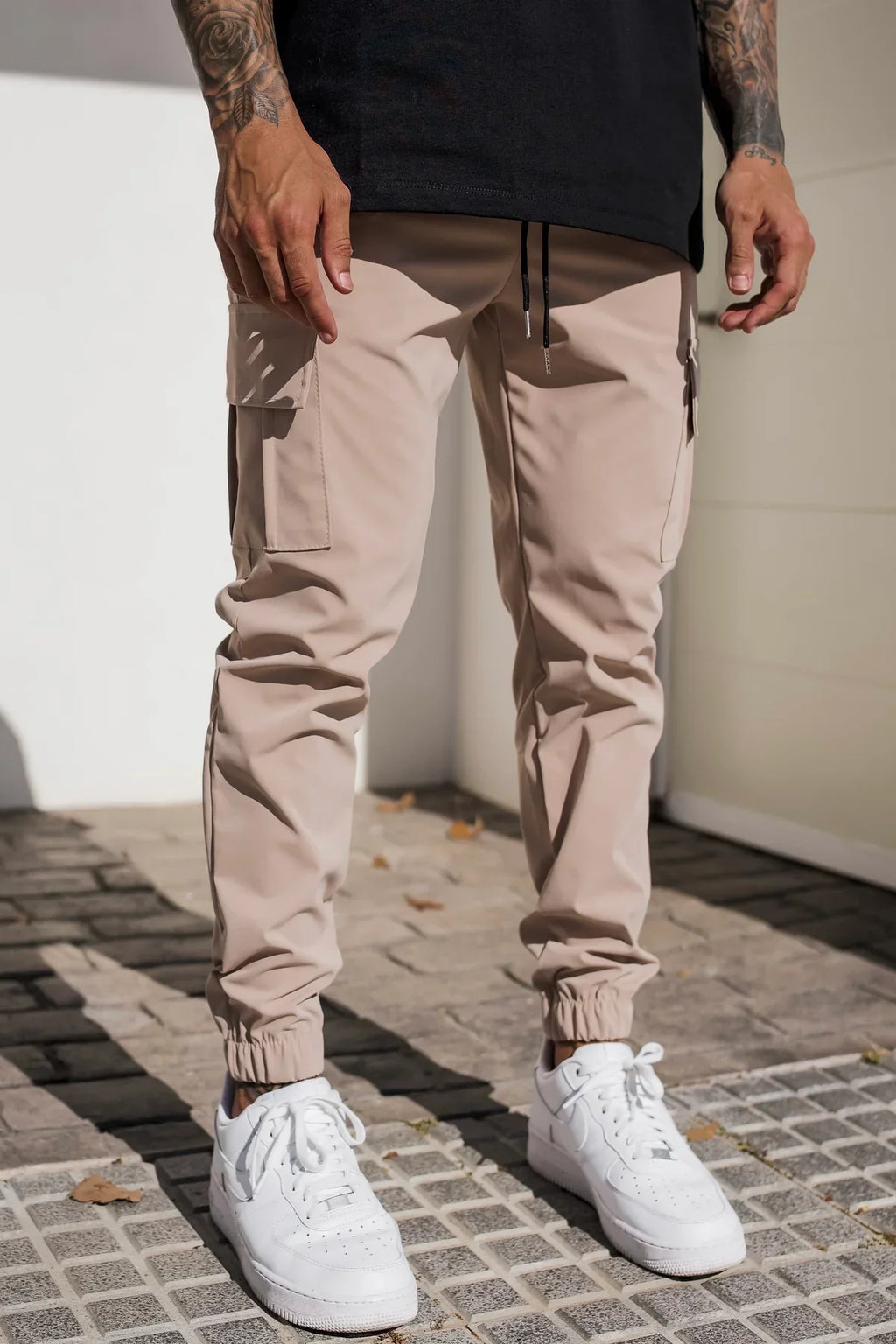 Pantalon cargo jogger fuselé pour homme